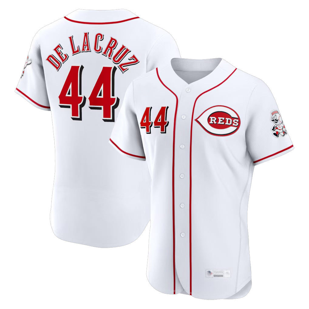 Jamed C.Reds #44 Elly De La Cruz Player White Limited Elite Home Stitched Jerseys