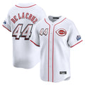 Jamed C.Reds #44 Elly De La Cruz Player White Speedway Classic Home Limited Stitched Jerseys