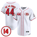 Jamed C.Reds #44 Elly De La Cruz Player White Vapor Premier Limited Home Stitched Jerseys