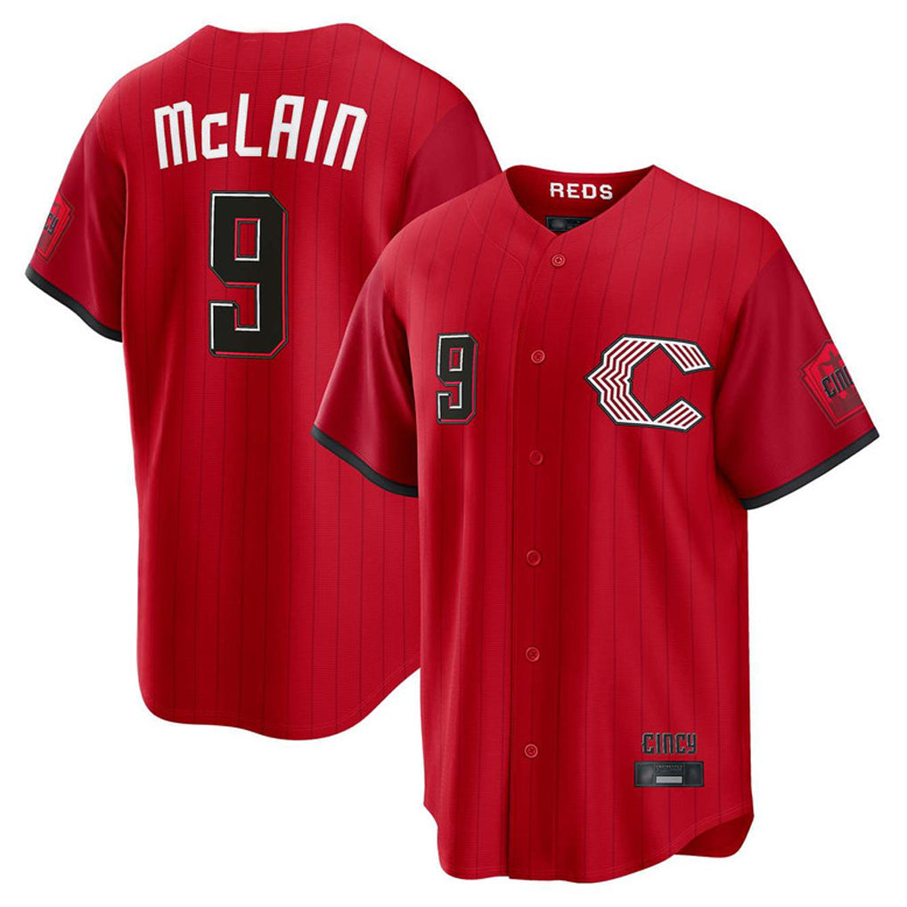 Jamed C.Reds #9 Matt McLain Player Red 2026 City Connect Home Game Stitched Jerseys