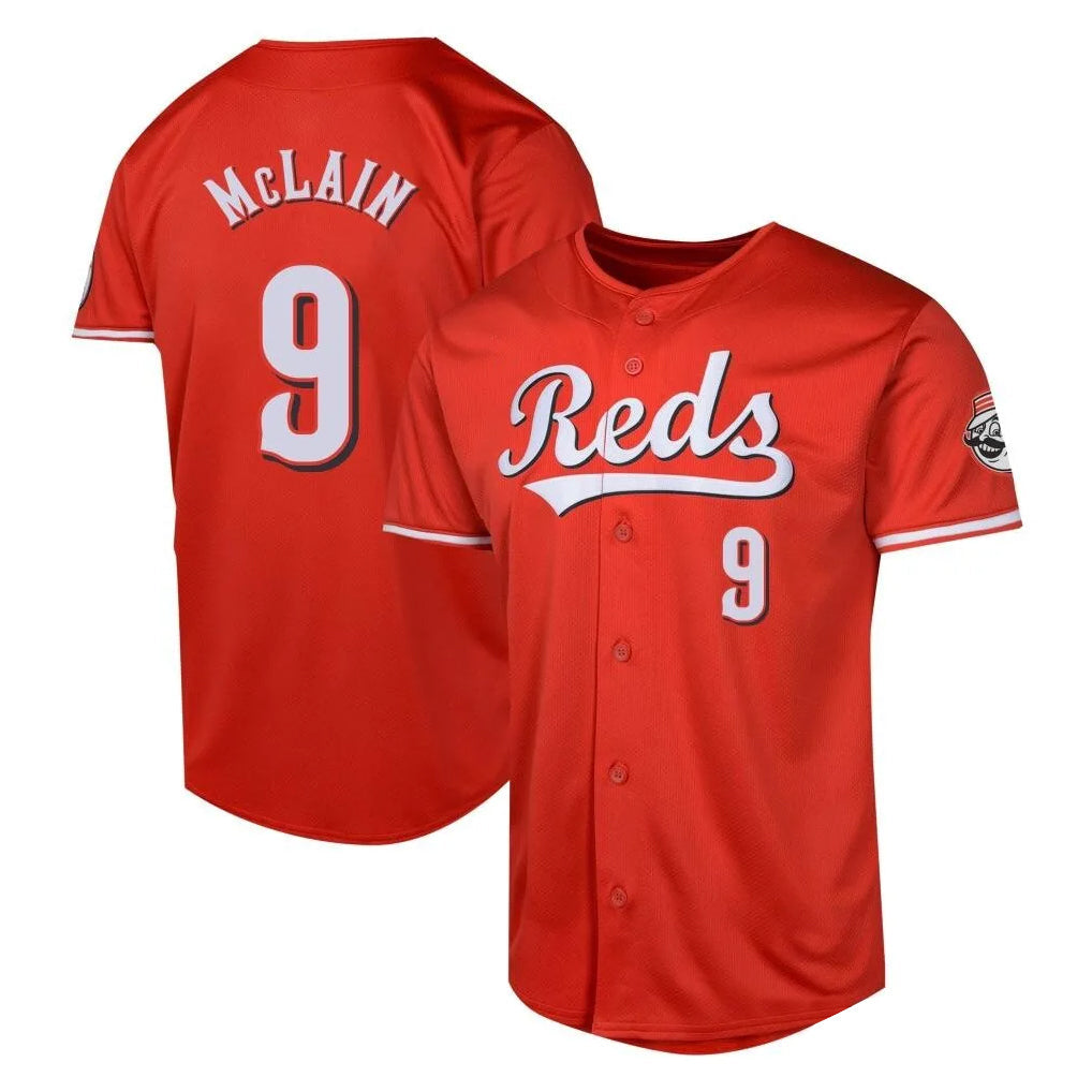 Jamed C.Reds #9 Matt McLain Player Red 2026 City Connect Limited Home Stitched Jerseys