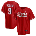 Jamed C.Reds #9 Matt McLain Player Red Home Game Stitched Jerseys
