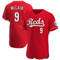 Jamed C.Reds #9 Matt McLain Player Red Limited Elite Home Stitched Jerseys