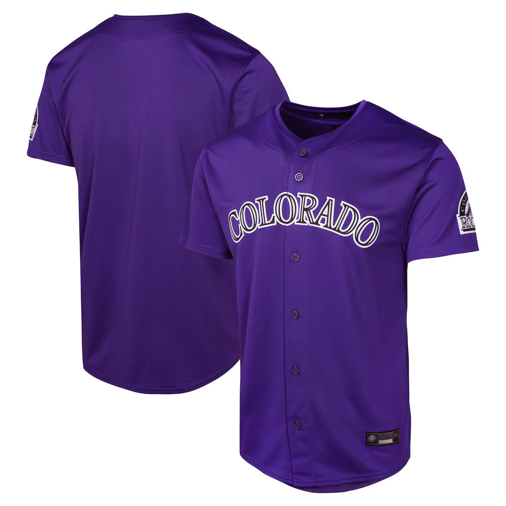 Jamed C.Rockies Purple Limited Home Game Blank Player Stitched Jerseys