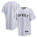 Jamed C.Rockies White Game Home Blank Player Stitched Jerseys