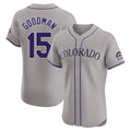 Jamed C.Rockies #15 Hunter Goodman Player Gray Limited Elite Home Stitched Jerseys