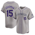 Jamed C.Rockies #15 Hunter Goodman Player Gray Limited Home Stitched Jerseys