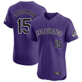 Jamed C.Rockies #15 Hunter Goodman Player Purple Limited Elite Home Stitched Jerseys