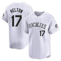 Jamed C.Rockies #17 Todd Helton Player White Limited Home Stitched Jerseys