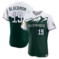 Jamed C.Rockies #19 Charlie Blackmon Player Green City Connect Limited Elite Home Stitched Jerseys