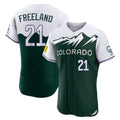 Jamed C.Rockies #21 Kyle Freeland Player Green City Connect Limited Elite Home Stitched Jerseys