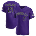 Jamed C.Rockies #21 Kyle Freeland Player Purple Limited Elite Home Stitched Jerseys