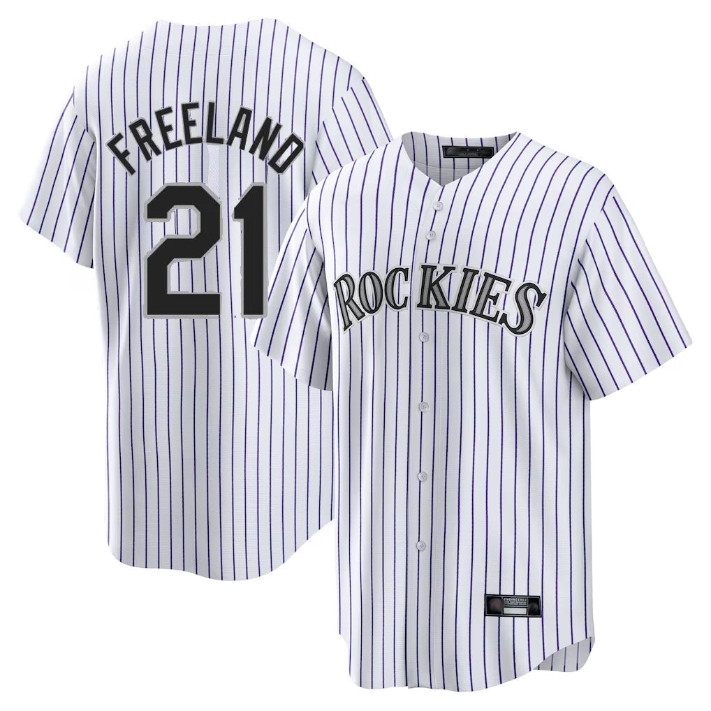 Jamed C.Rockies #21 Kyle Freeland Player White Game Home Stitched Jerseys