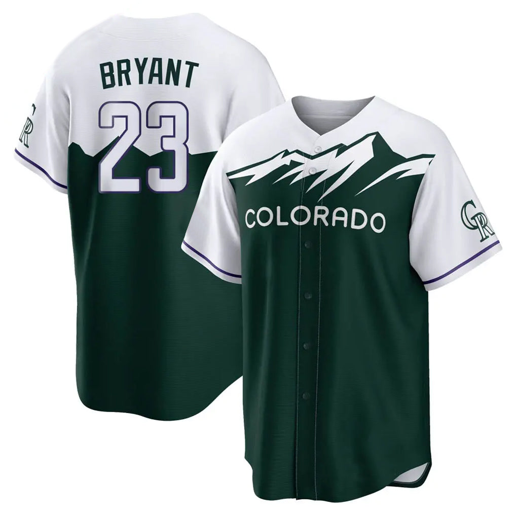 Jamed C.Rockies #23 Kris Bryant Player Green City Connect Home Game Stitched Jerseys