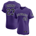 Jamed C.Rockies #23 Kris Bryant Player Purple Limited Elite Home Stitched Jerseys