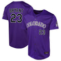 Jamed C.Rockies #23 Kris Bryant Player Purple Limited Home Game Stitched Jerseys