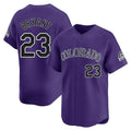 Jamed C.Rockies #23 Kris Bryant Player Purple Limited Home Stitched Jerseys