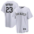 Jamed C.Rockies #23 Kris Bryant Player White Game Home Stitched Jerseys