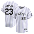 Jamed C.Rockies #23 Kris Bryant Player White Limited Home Stitched Jerseys