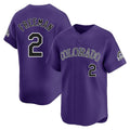 Jamed C.Rockies #2 Tyler Freeman Player Purple Limited Home Stitched Jerseys