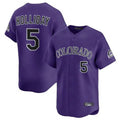 Jamed C.Rockies #5 Matt Holliday Player Purple Limited Home Stitched Jerseys