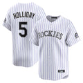 Jamed C.Rockies #5 Matt Holliday Player White Limited Home Stitched Jerseys