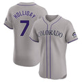 Jamed C.Rockies #7 Matt Holliday Player Gray Limited Elite Home Stitched Jerseys