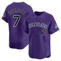 Jamed C.Rockies #7 Matt Holliday Player Purple Limited Home Stitched Jerseys
