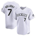 Jamed C.Rockies #7 Matt Holliday Player White Limited Home Stitched Jerseys