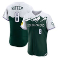 Jamed C.Rockies #8 Ryan Ritter Player Green City Connect Limited Elite Home Stitched Jerseys