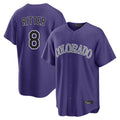 Jamed C.Rockies #8 Ryan Ritter Player Purple Game Home Stitched Jerseys