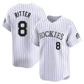 Jamed C.Rockies #8 Ryan Ritter Player White Limited Home Stitched Jerseys