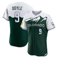 Jamed C.Rockies #9 Brenton Doyle Player Green City Connect Limited Elite Home Stitched Jerseys
