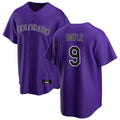 Jamed C.Rockies #9 Brenton Doyle Player Purple Game Home Stitched Jerseys