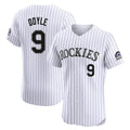 Jamed C.Rockies #9 Brenton Doyle Player White Limited Elite Home Stitched Jerseys