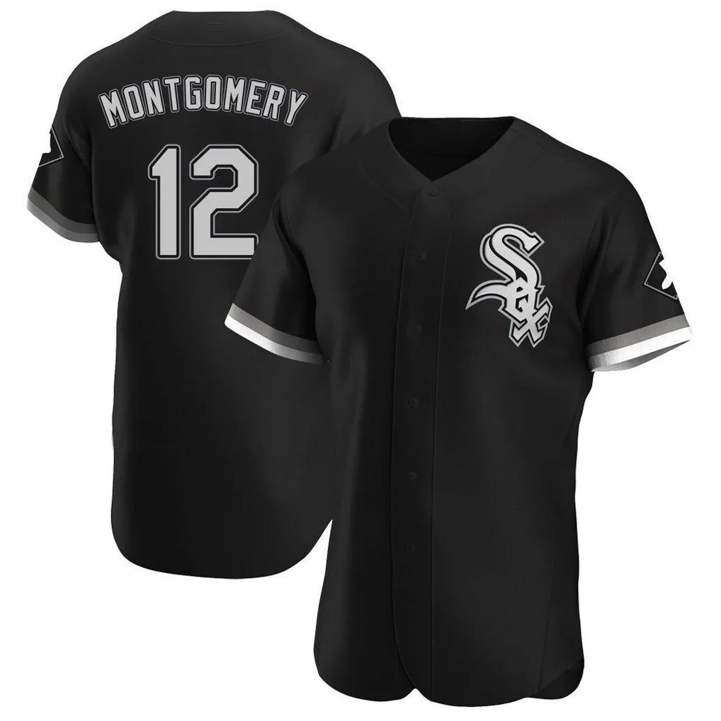 Jamed C.White Sox #12 Colson Montgomery Player Black Limited Elite Home Stitched Jerseys