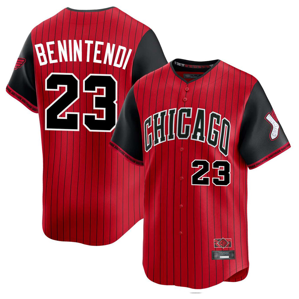 Jamed C.White Sox #23 Andrew Benintendi Player Red City Connect Limited Home Stitched Jerseys
