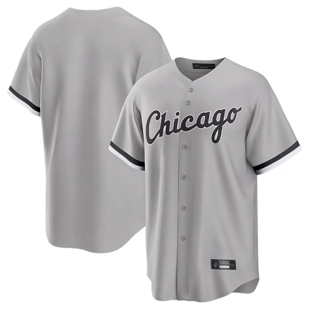 Jamed C.White Sox ## White Sox Blank Player Gray Home Game Stitched Jerseys