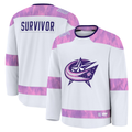Jamed CB.Jackets White Hockey Fights Cancer Survivor Practice Jersey