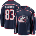 Jamed CB.Jackets #83 Conor Garland Navy Home Breakaway Jersey
