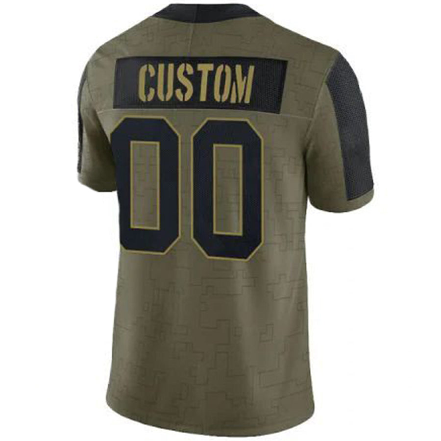 Jamed Custom A.Cardinals Olive Salute To Service Limited Stitched Jerseys