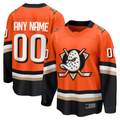 Jamed Custom A.Ducks Orange Home Breakaway Jerseys