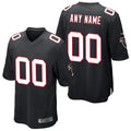 Jamed Custom A.Falcons Black Alternate Game Stitched Jerseys