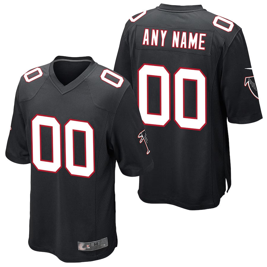 Jamed Custom A.Falcons Black Alternate Game Stitched Jerseys