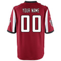 Jamed Custom A.Falcons Red Game Stitched Jerseys