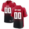 Jamed Custom A.Falcons Red Replica Home Game Stitched Jerseys