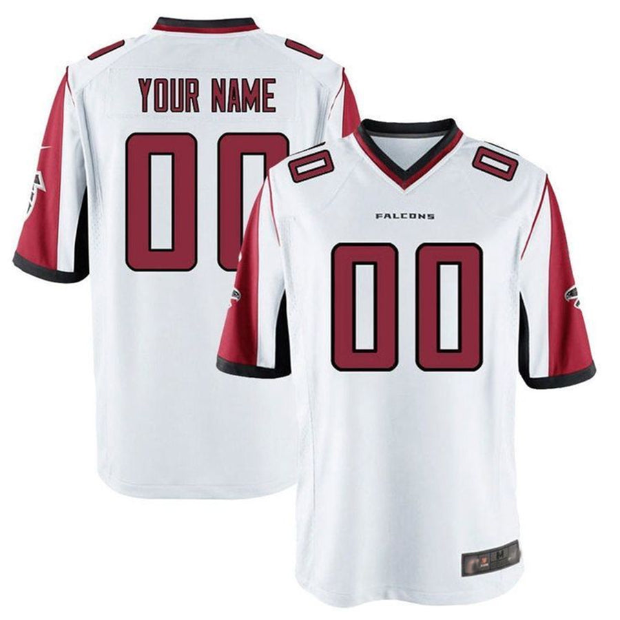 Jamed Custom A.Falcons White Game Stitched Jerseys
