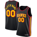 Jamed Custom A.Hawks  Black Swingman Jerseys - Statement Edition