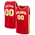 Jamed Custom A.Hawks Red Fast Break Jerseys - Icon Edition