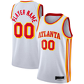 Jamed Custom A.Hawks White 2020-21 Swingman Jerseys - Association Edition